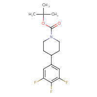 Chemical structure of tert-butyl 4-(3,4,5-trifluorophenyl)piperidine-1-carboxylate - CSSB06590032225