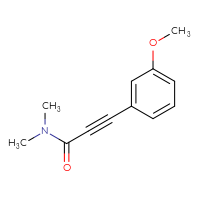 Chemical structure of 3-(3-methoxyphenyl)-N,N-dimethylprop-2-ynamide - CSSB06385368096