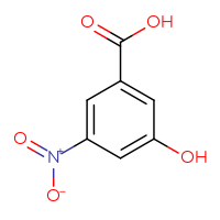Chemical structure of 3-hydroxy-5-nitrobenzoic acid - CSSB00000060830