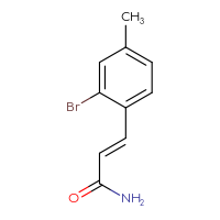 Chemical structure of (2E)-3-(2-bromo-4-methylphenyl)prop-2-enamide - CSSB00000162109