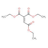 Chemical structure of 1,1,2-triethyl eth-1-ene-1,1,2-tricarboxylate - CSSB00025736379