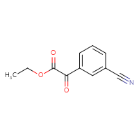 Chemical structure of ethyl 2-(3-cyanophenyl)-2-oxoacetate - CSSB00009888982
