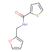 Chemical structure of N-[(furan-2-yl)methyl]thiophene-2-carboxamide - CSSB00000157657