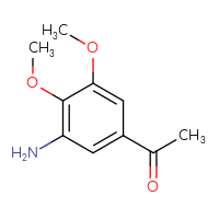 Chemical structure of 1-(3-amino-4,5-dimethoxyphenyl)ethan-1-one - CSSB00009983296