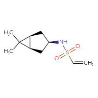 Chemical structure of N-[(1R,3r,5S)-6,6-dimethylbicyclo[3.1.0]hexan-3-yl]ethene-1-sulfonamide - CSMB09892004212
