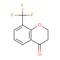 Chemical structure of 8-(trifluoromethyl)-3,4-dihydro-2H-1-benzopyran-4-one - CSSB00010239813