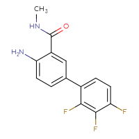 Chemical structure of 4-amino-2',3',4'-trifluoro-N-methyl-[1,1'-biphenyl]-3-carboxamide - CSSB06182299230