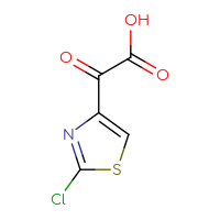 Chemical structure of 2-(2-chloro-1,3-thiazol-4-yl)-2-oxoacetic acid - CSSB06637999097