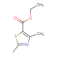 Chemical structure of ethyl 2-iodo-4-methyl-1,3-thiazole-5-carboxylate - CSSB00010365454