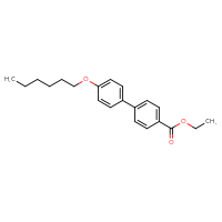 Chemical structure of ethyl 4'-(hexyloxy)-[1,1'-biphenyl]-4-carboxylate - CSSB06582518081