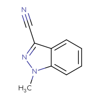 Chemical structure of 1-methyl-1H-indazole-3-carbonitrile - CSSB00012001286