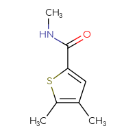 Chemical structure of N,4,5-trimethylthiophene-2-carboxamide - CSSB00000193424