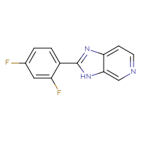 Chemical structure of 2-(2,4-difluorophenyl)-3H-imidazo[4,5-c]pyridine - CSSB00001058694