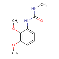 Chemical structure of 1-(2,3-dimethoxyphenyl)-3-methylurea - CSSB00000051776