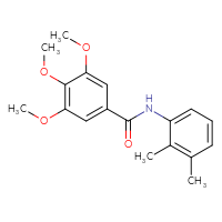 Chemical structure of N-(2,3-dimethylphenyl)-3,4,5-trimethoxybenzamide - CSSB00027985321