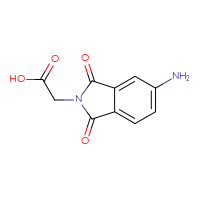Chemical structure of 2-(5-amino-1,3-dioxo-2,3-dihydro-1H-isoindol-2-yl)acetic acid - CSSB00005507083