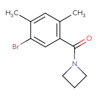 Chemical structure of 1-(5-bromo-2,4-dimethylbenzoyl)azetidine - CSSB01992549466