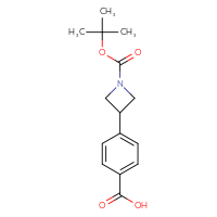 Chemical structure of 4-{1-[(tert-butoxy)carbonyl]azetidin-3-yl}benzoic acid - CSSB00010196134