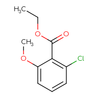 Chemical structure of ethyl 2-chloro-6-methoxybenzoate - CSSB00000054204