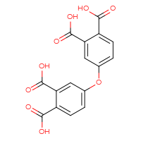 Chemical structure of 4-(3,4-dicarboxyphenoxy)benzene-1,2-dicarboxylic acid - CSSB00020681120