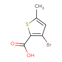 Chemical structure of 3-bromo-5-methylthiophene-2-carboxylic acid - CSSB00012254608