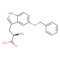 Chemical structure of (2R)-2-amino-3-[5-(benzyloxy)-1H-indol-3-yl]propanoic acid - CSSB00028455364