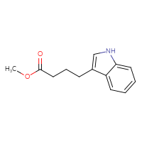 Chemical structure of methyl 4-(1H-indol-3-yl)butanoate - CSSB00000170148