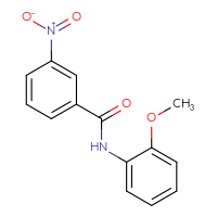 Chemical structure of N-(2-methoxyphenyl)-3-nitrobenzamide - CSSB00020653418