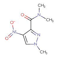 Chemical structure of N,N,1-trimethyl-4-nitro-1H-pyrazole-3-carboxamide - CSSB00010732019
