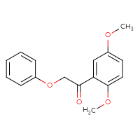 Chemical structure of 1-(2,5-dimethoxyphenyl)-2-phenoxyethan-1-one - CSSB00036087446