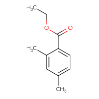 Chemical structure of ethyl 2,4-dimethylbenzoate - CSSB00000170473