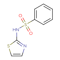 Chemical structure of N-(1,3-thiazol-2-yl)benzenesulfonamide - CSSB00000180717