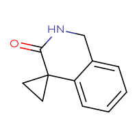 Chemical structure of 2',3'-dihydro-1'H-spiro[cyclopropane-1,4'-isoquinolin]-3'-one - CSSB00009989702