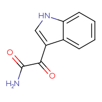 Chemical structure of 2-(1H-indol-3-yl)-2-oxoacetamide - CSSB00000015911