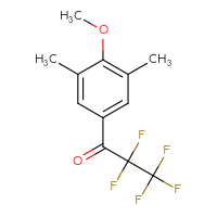 Chemical structure of 2,2,3,3,3-pentafluoro-1-(4-methoxy-3,5-dimethylphenyl)propan-1-one - CSSB00003676595