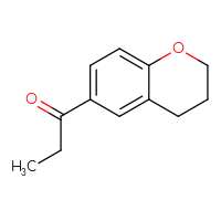 Chemical structure of 1-(3,4-dihydro-2H-1-benzopyran-6-yl)propan-1-one - CSSB00000695320