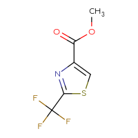 Chemical structure of methyl 2-(trifluoromethyl)-1,3-thiazole-4-carboxylate - CSSB00012340240