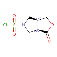 Chemical structure of rac-(3aR,6aS)-1-oxo-hexahydro-1H-furo[3,4-c]pyrrole-5-sulfonyl chloride - CSSB20620678665