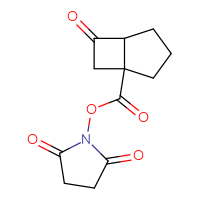 Chemical structure of 2,5-dioxopyrrolidin-1-yl 6-oxobicyclo[3.2.0]heptane-1-carboxylate - CSSB20269714115