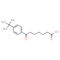 Chemical structure of 7-(4-tert-butylphenyl)-7-oxoheptanoic acid - CSSB00020571988