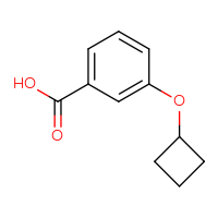 Chemical structure of 3-cyclobutoxybenzoic acid - CSSB00013212115