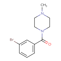 Chemical structure of 1-(3-bromobenzoyl)-4-methylpiperazine - CSSB00000152782