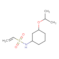 Chemical structure of N-[3-(propan-2-yloxy)cyclohexyl]ethene-1-sulfonamide - CSMB06267810072