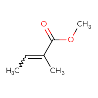Chemical structure of methyl 2-methylbut-2-enoate - CSSB00000766400