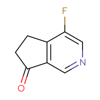 Chemical structure of 4-fluoro-5H,6H,7H-cyclopenta[c]pyridin-7-one - CSSB20563222180