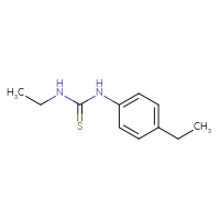 Chemical structure of 3-ethyl-1-(4-ethylphenyl)thiourea - CSSB00000167197