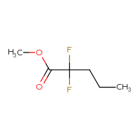 Chemical structure of methyl 2,2-difluoropentanoate - CSSB00010291386
