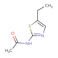 Chemical structure of N-(5-ethyl-1,3-thiazol-2-yl)acetamide - CSSB00009859322
