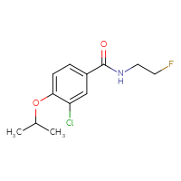 Chemical structure of 3-chloro-N-(2-fluoroethyl)-4-(propan-2-yloxy)benzamide - CSSB06480588347