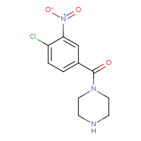 Chemical structure of 1-(4-chloro-3-nitrobenzoyl)piperazine - CSSB00020681155